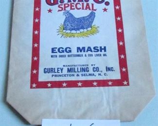 Gurley Milling Co. Princeton & Selma NC Bag