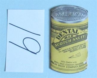 Vintage Scotch Snuff Advertising Note Pad