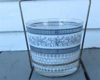 Vintage Mid Century Ice Bucket. We Have Two of These This Auction. The Other Is a Different Variation. 
