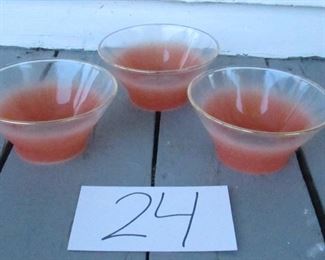 West Virginia Glass Co "Blendo" Bowls. 1960s