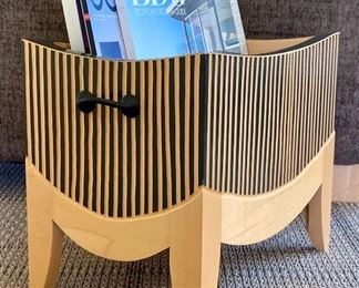 Item 10: Magazine rack - 13.75"l x 9"w x 11.5"h: $75