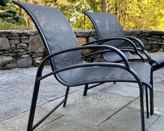 Item 20: (6) Brown Jordan arm chairs - 24.25"l x 18.5"w x 33"h: $500