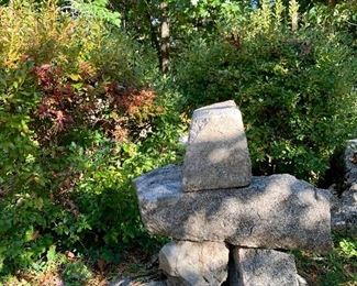 Item 29: Scholar Rock style formation sculpture - 26" x 24": $150