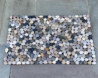 Item 18: (2) River rock rugs - 29.5” x 20”: $25 each