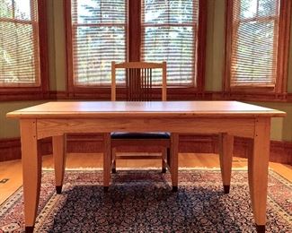 Item 32: Robbi Staples Red Elm desk - 60”l x 30"w x 29.25"h: $1195