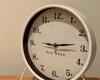 Item 112: Rae Dunn clock: $12