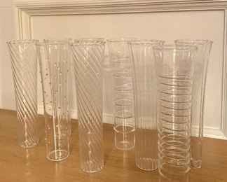 Item 106: (9) Modern Champagne Flutes: $65