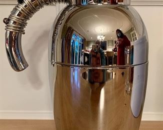 Item 195: Silver Carafe with bejeweled handle: $18