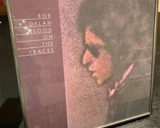 Item 208: Framed "Blood on the Tracks" Album Cover: $28