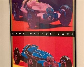 Item 145: Andy Warhol Cars Poster 23.5" x 34": $145