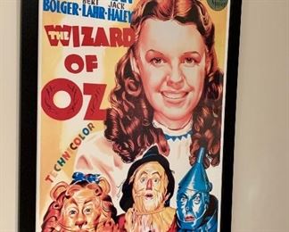 Item 161: Wizard of Oz Movie Poster, Framed - 30.5" x 42.25": $85
