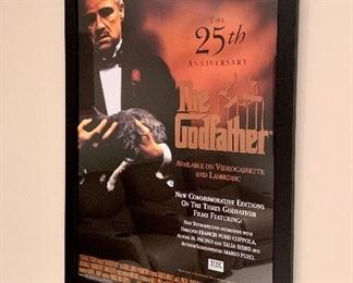 Item 162: The Godfather Movie Poster, Framed - 30.5" x 42.25": $85