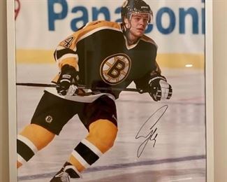 Item 156: Signed Boston Bruin Picture - 16.5" x 20.5": $20