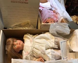 Large new in box dolls