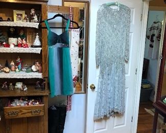 Ladies Boutique, lots of New designer leather handbags from Nordstrom And new shoes in boxes (many are size 11) Plus Holiday Decor