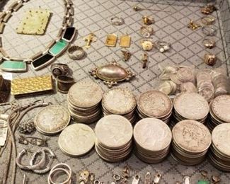 Jewelry and coins
