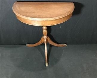 Lot 106
Vintage half moon end table