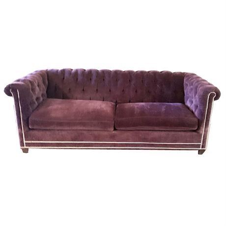 Lot 001
Arhaus Camden Collection Chesterfield Sofa