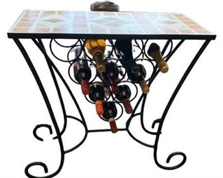 Lot 020
Contemporary Tile Top Wine Table