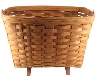 Lot 397
Vintage 1989 Longaberger Light Woven Footed Magazine Basket