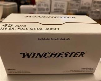 Winchester 45 Auto 230 Fmj 100 Rounds