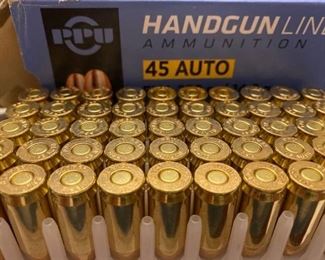 PPU Handgun Line, .45 ACP, FMJ, 230 Grain, 50 Rounds