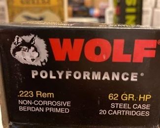 20 rounds Wolf .223 Rem. 62 Grain HP