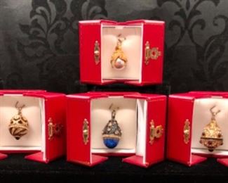 Replica Faberge egg pendant/bracelet charms
