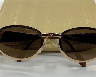 Chopard Sunglasses with gold frames. Made in Austria. Small “rub” on one of the lenses, otherwise, like new. 