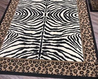 Zebra/cheetah fashion rug