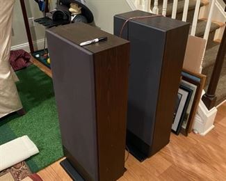 two large speakers