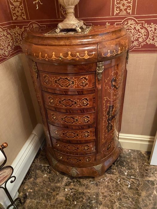 antique cabinet  with 6 draws