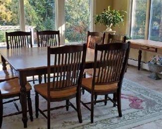 kitchen table square with 8 chairs