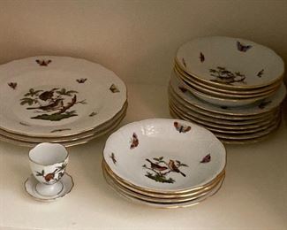 Alt-View: Entire Collection of Vintage Herend Rothschild Bird China. >>> ONLY $5,000