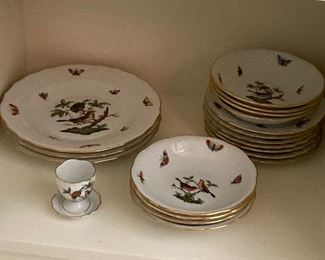 Alt-View: Entire Collection of Vintage Herend Rothschild Bird China. >>> ONLY $5,000