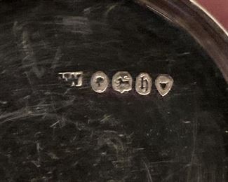 Alt-View: Antique Up for sale in this very unique & RARE Thomas Whitman Dressing Box center ca. 1864 that contains several bottles & jars with Sterling tops (round, rectangular, square) used for other liquids. ONLY >>>> $1,500