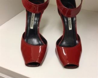 Manolo Blahnik sz39 Red patent pumps heels $120