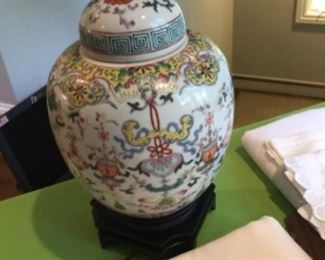 Aly-View: Chinese ginger jar lamp. ONLY >>> $325 / OBO