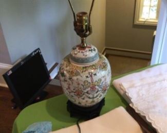 Aly-View: Chinese ginger jar lamp. ONLY >>> $325 / OBO