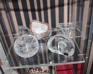 LEFT BUD VASE BY NAMBE         PANDA  BY  MATTS JONASSON 