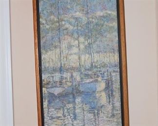 WILLIAM TACKE ORIGINAL   "KEY SUNSET"  8X20