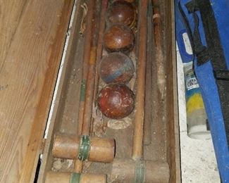 Vintage croquet set
