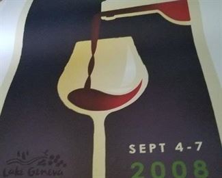 Lake Geneva wine festival posters