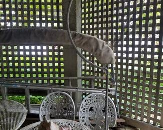 Birdcage stand and more patio furniture