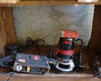 Craftsman Router - Belt Sander - Sheat Finishing Sander
