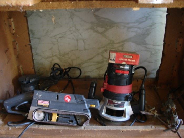 Craftsman Router - Belt Sander - Sheat Finishing Sander