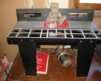 Craftsman/Industrial Router Table with Router