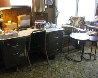 Metal Desk - Small Pull Apart Side Tables