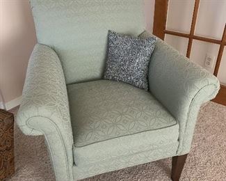 Ethan Allen chair with pillow.