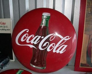 larger vintage metal button in great shape